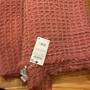Beautiful pink throw